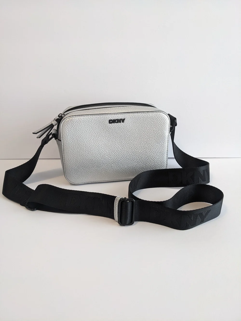 DKNY Silver Crossbody Camera Bag - Picture 3 of 8